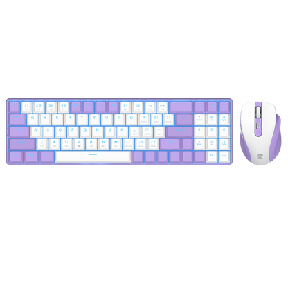 Redragon BS8773 Wireless Keyboard and Mouse Combo,Lilac