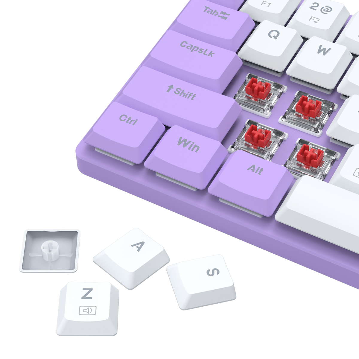 Redragon BS8773 Wireless Keyboard and Mouse Combo,Lilac