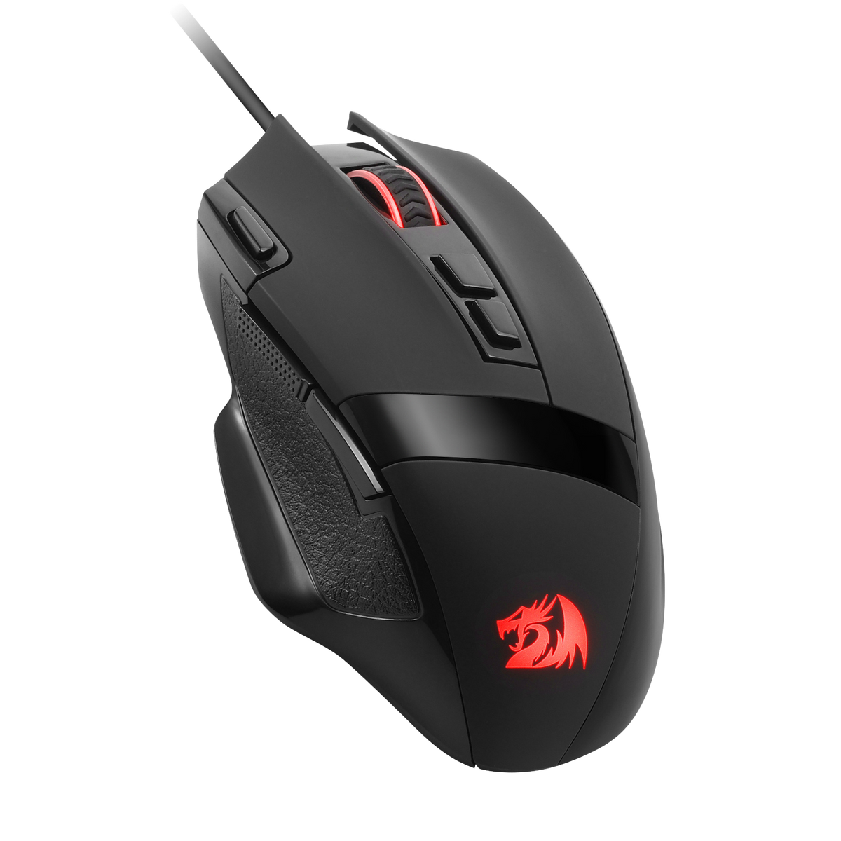 Redragon EU M619 RGB Gaming Mouse, 12800 DPI Wired Optical Mouse with 8 Programmable Buttons & Ergonomic Natural Grip Build, Software Supports DIY Keybinds