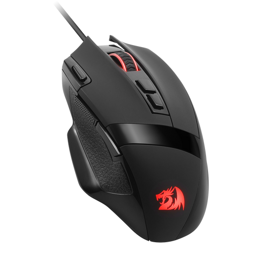 Redragon EU M619 RGB Gaming Mouse, 12800 DPI Wired Optical Mouse with 8 Programmable Buttons & Ergonomic Natural Grip Build, Software Supports DIY Keybinds