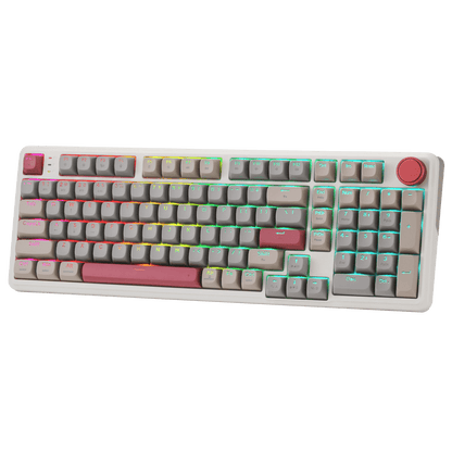 Redragon eu Gasket RGB Gaming Keyboard, Massive 8000 mAh PBT Mechanical Keyboard w/Hot-Swap Socket, Dedicated Knob Control & 5-Layer Noise Dampening, Custom Yolk Linear Switch | show