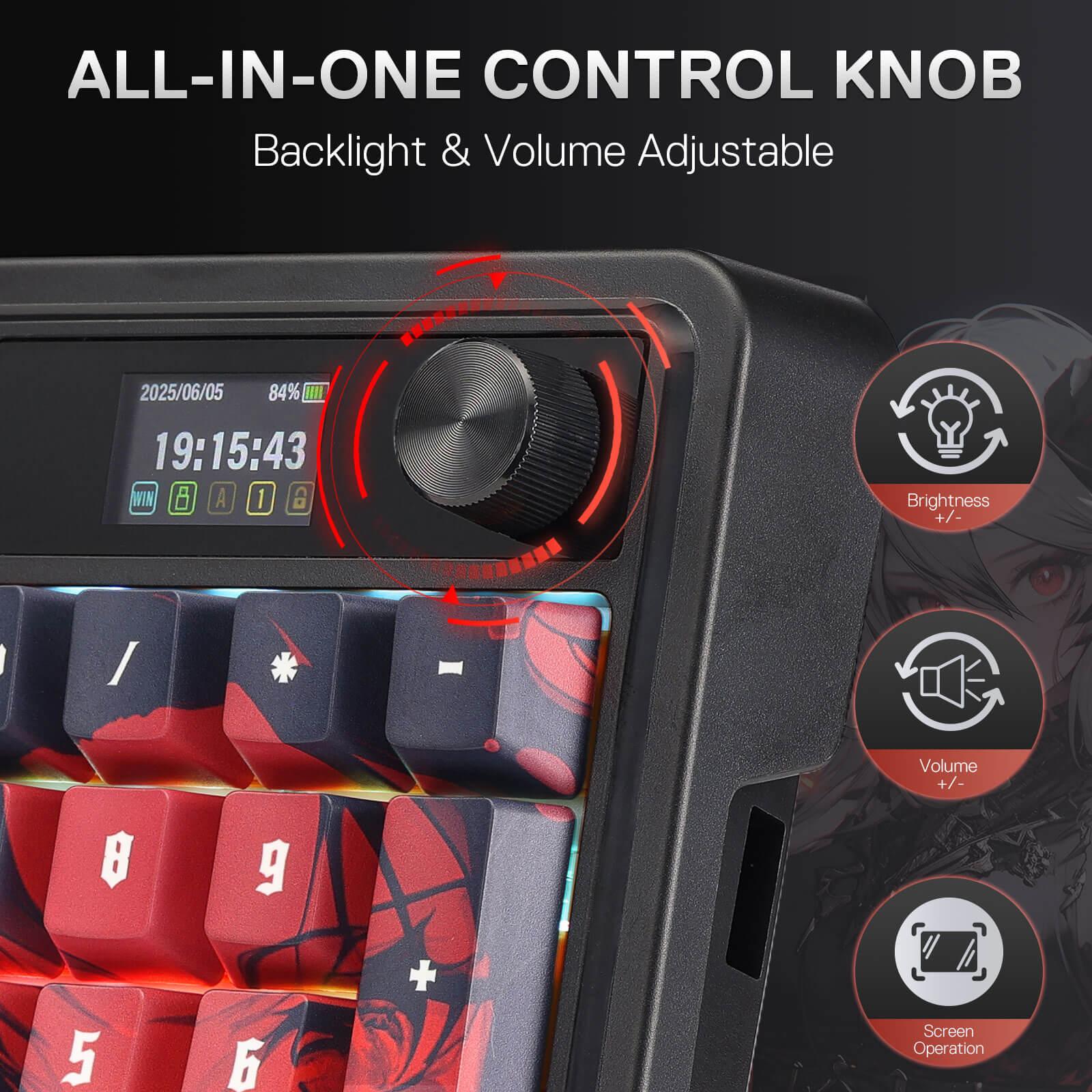 Redragon EU ARTEMIS K719 PRO Anime Keyboard