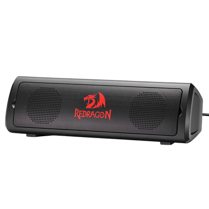 Redragon GS531 Wired 2.0 Channel Sound Desktop Computer Speakers, black
3W PC Soundbar with Detachable Panel, Plug & Play USB Powered PC Gaming Speaker, Easy-Access Volume Control | show