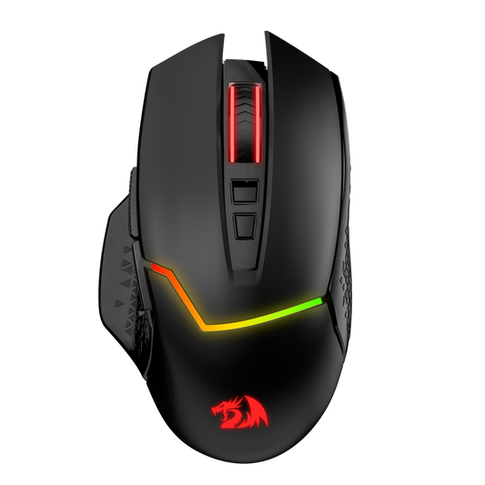 Redragon EU M690 MAX Wireless Gaming Mouse, Tri-Mode RGB Mice w/ 7 Macro Buttons, 12800 DPI, 400mAh Rechargeable Mouse for PC/Mac/Laptop