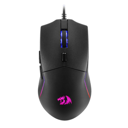 Redragon M730 Wired RGB Gaming Mouse, 10000 DPI Lightweight Optical Mouse with 6 Programmable Buttons, Software Supports DIY Keybinds for PC Computer Windows Mac Laptop, Black | show