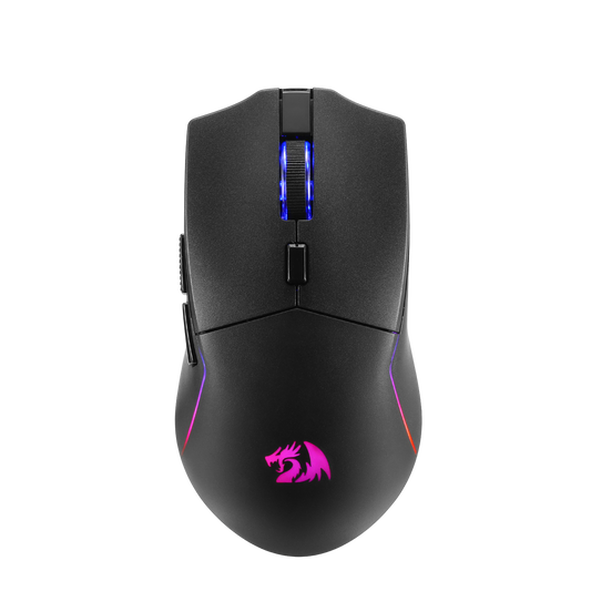 Redragon M730 PRO Wireless RGB Gaming Mouse, 3-Mode Lightweight Optical Mouse with 5 Programmable Buttons, 10000 DPI, Software Supports DIY Keybinds for PC Computer Windows Mac Laptop, Black | show