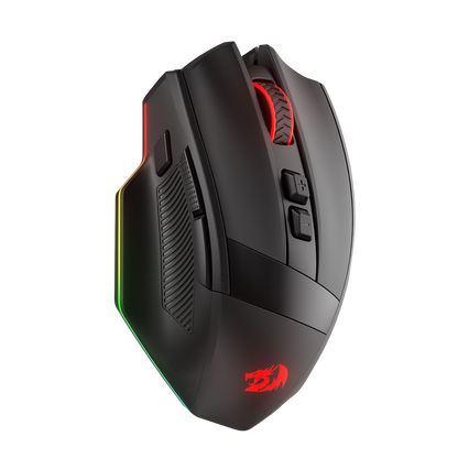 Redragon EU M923 PRO 3-Mode RGB Gaming Mouse, Optical Ergonomic Gamer Mouse with Max 24,000DPI, Pro Precision Sensor SG8960, 8 Macro Buttons, Software Supported | show