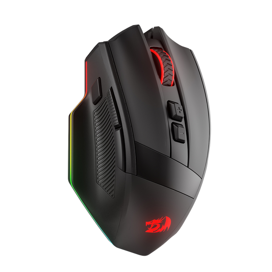 Redragon EU M923 PRO 3-Mode RGB Gaming Mouse, Optical Ergonomic Gamer Mouse with Max 24,000DPI, Pro Precision Sensor SG8960, 8 Macro Buttons, Software Supported | show