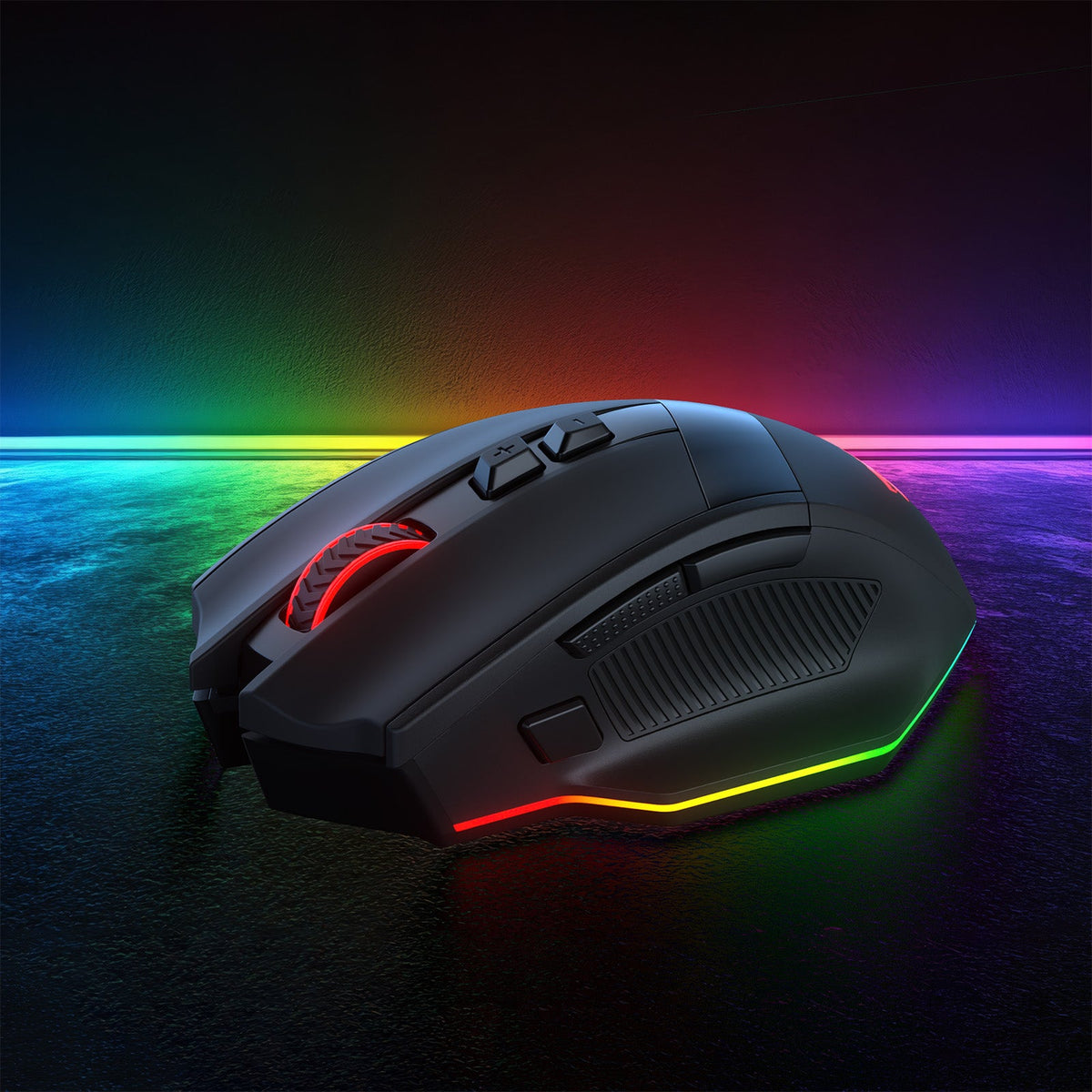 Redragon EU M923 PRO 3-Mode RGB Gaming Mouse, Optical Ergonomic Gamer Mouse with Max 24,000DPI, Pro Precision Sensor SG8960, 8 Macro Buttons, Software Supported 