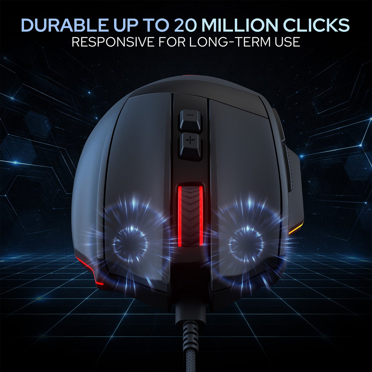 Redragon EU M923 Gaming Mouse, RGB, Wired, Black 