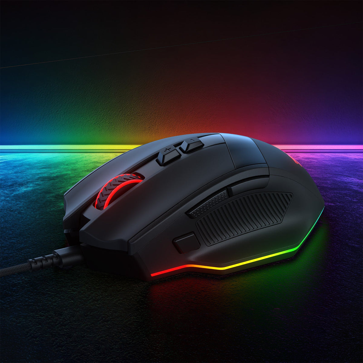 Redragon EU M923 Gaming Mouse, RGB, Wired, Black 