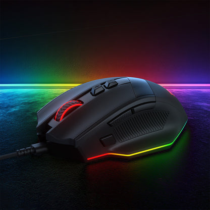 Redragon EU M923 Gaming Mouse, RGB, Wired, Black 