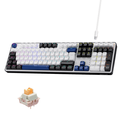 Clavier gaming filaire Redragon EU K689 RGB à joint d'étanchéité, clavier mécanique à 108 touches avec 4 touches de raccourci supplémentaires, connecteur remplaçable à chaud amélioré, isolation phonique à 3 couches, touches multicolores, commutateurs linéaires personnalisés