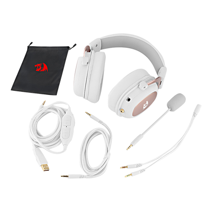 Redragon EU, white & pink gaming headset h510