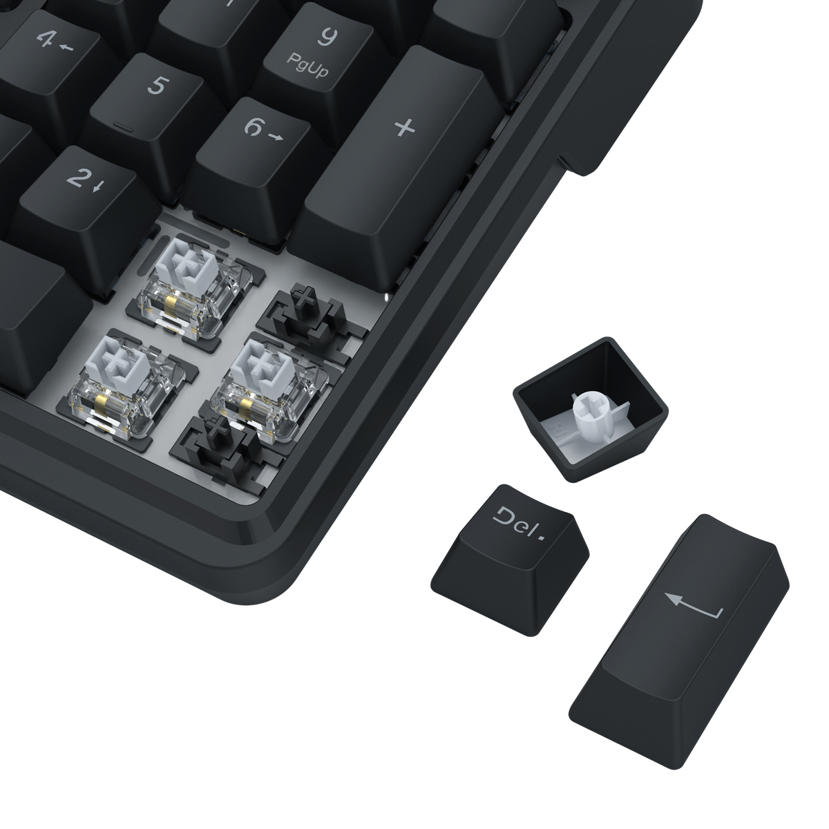 Redragon K762 Wireless Gasket Gaming Keyboard w/Hype Screen & Knob, 104 Keys Mechanical Keyboard, Easy-Control 1.14’’ TFT Info Display, 5-Layer Noise Dampening, Round PBT Keycaps, Custom Linear Switch