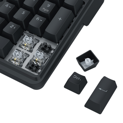 Redragon K762 Wireless Gasket Gaming Keyboard w/Hype Screen & Knob, 104 Keys Mechanical Keyboard, Easy-Control 1.14’’ TFT Info Display, 5-Layer Noise Dampening, Round PBT Keycaps, Custom Linear Switch
