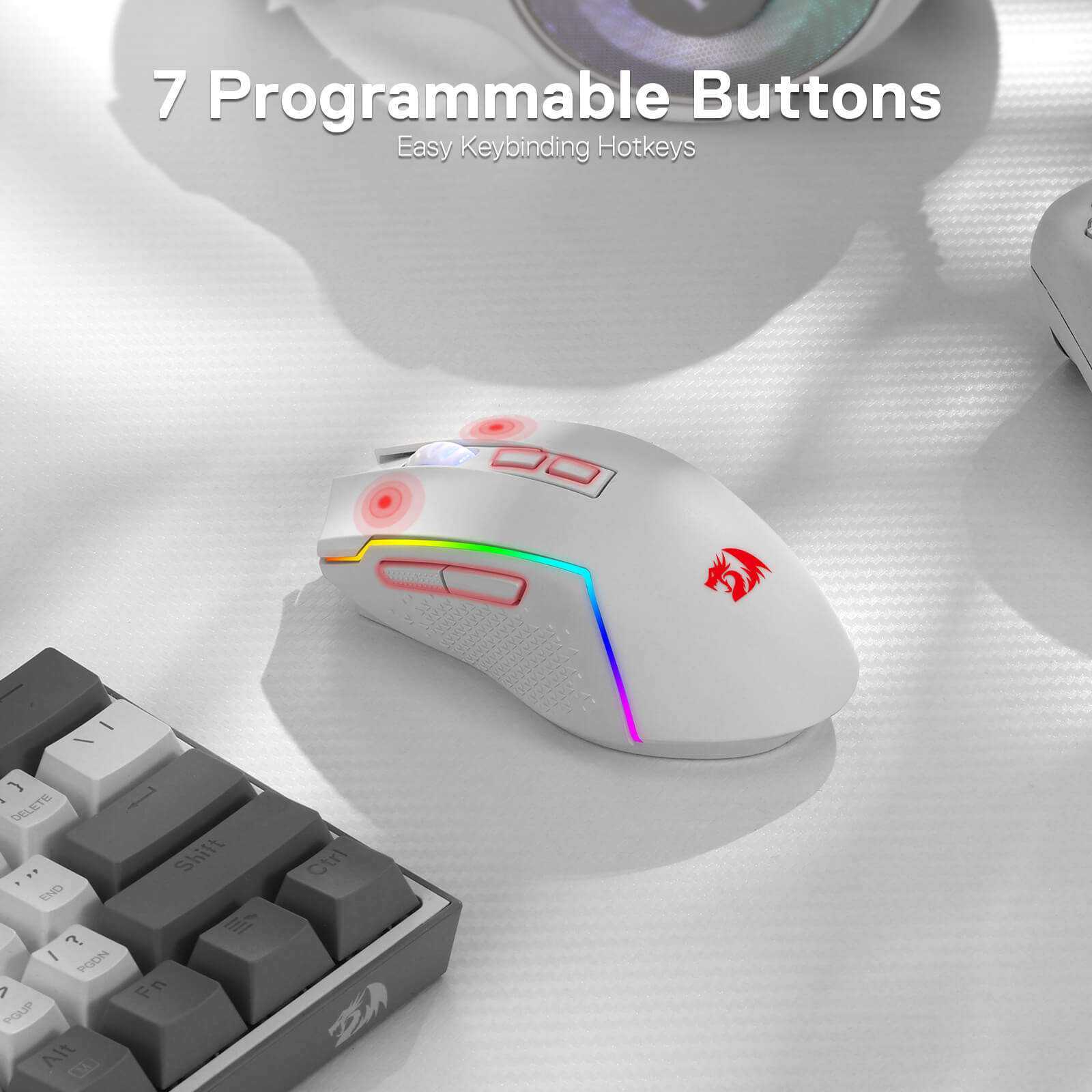 redragon EU TRIDENT M693 white mouse