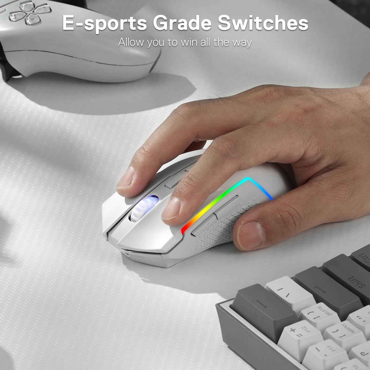 redragon EU TRIDENT M693 white mouse