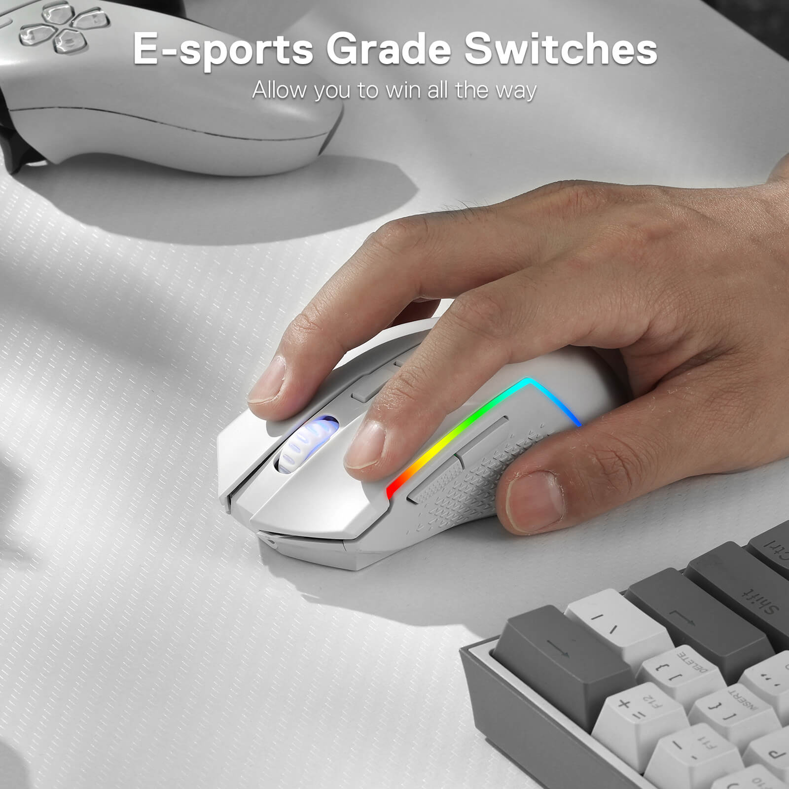 redragon EU TRIDENT M693 white mouse