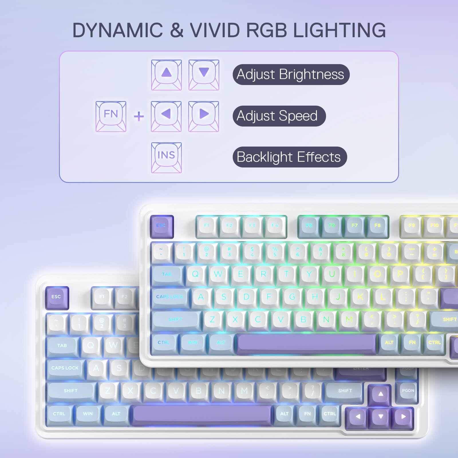 Redragon EU K673 MAX 75% Wireless Gasket RGB Gaming Keyboard