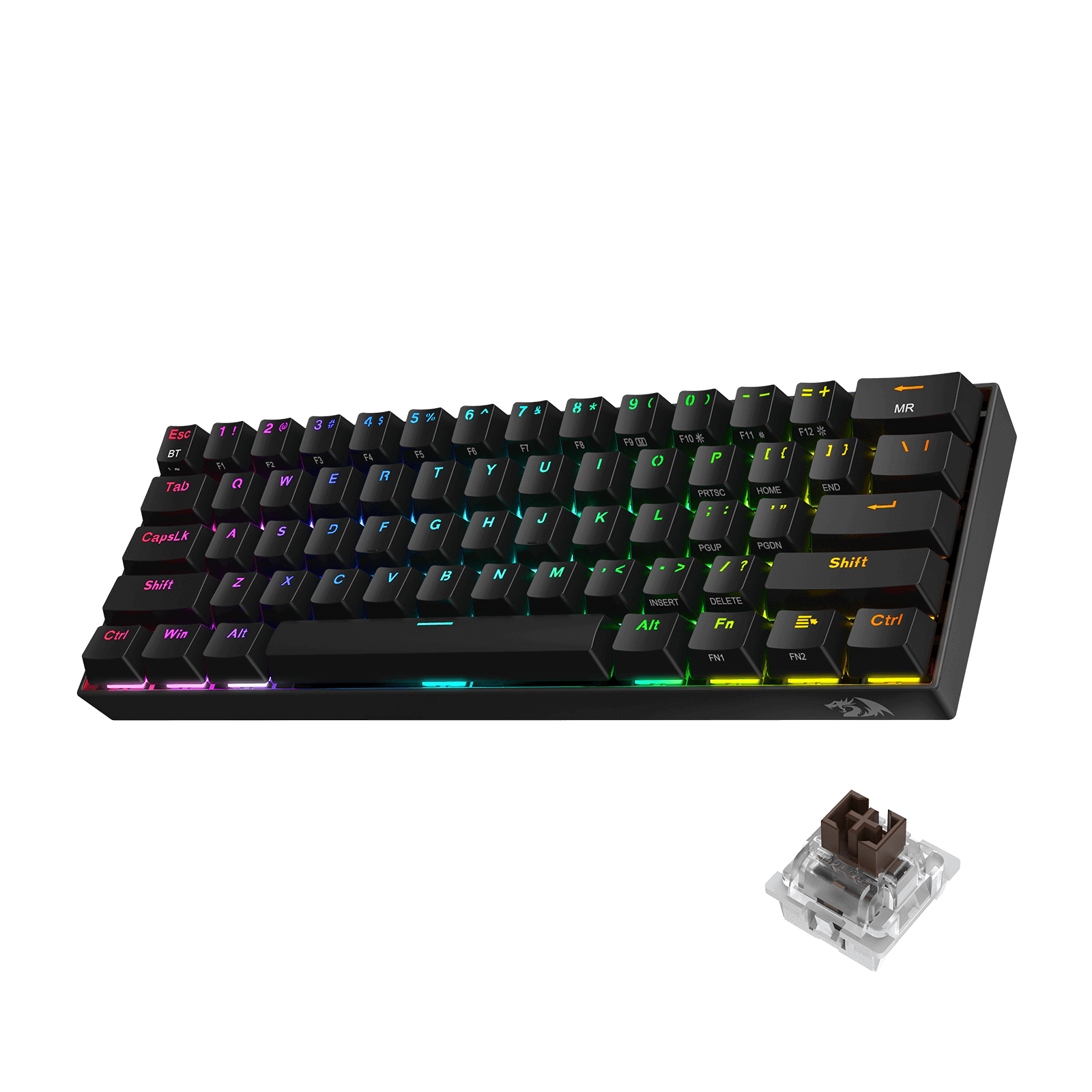 redragon EU k530 wireless keyboard with brown switches