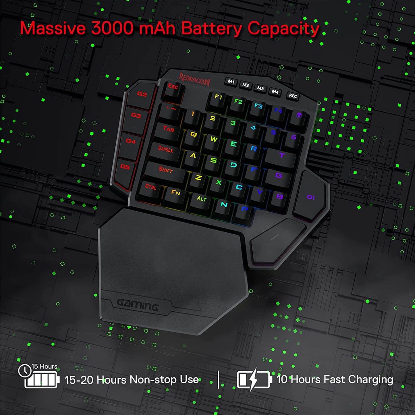 Redragon EU K585 DITI Wireless One-Handed Mechanical Keyboard