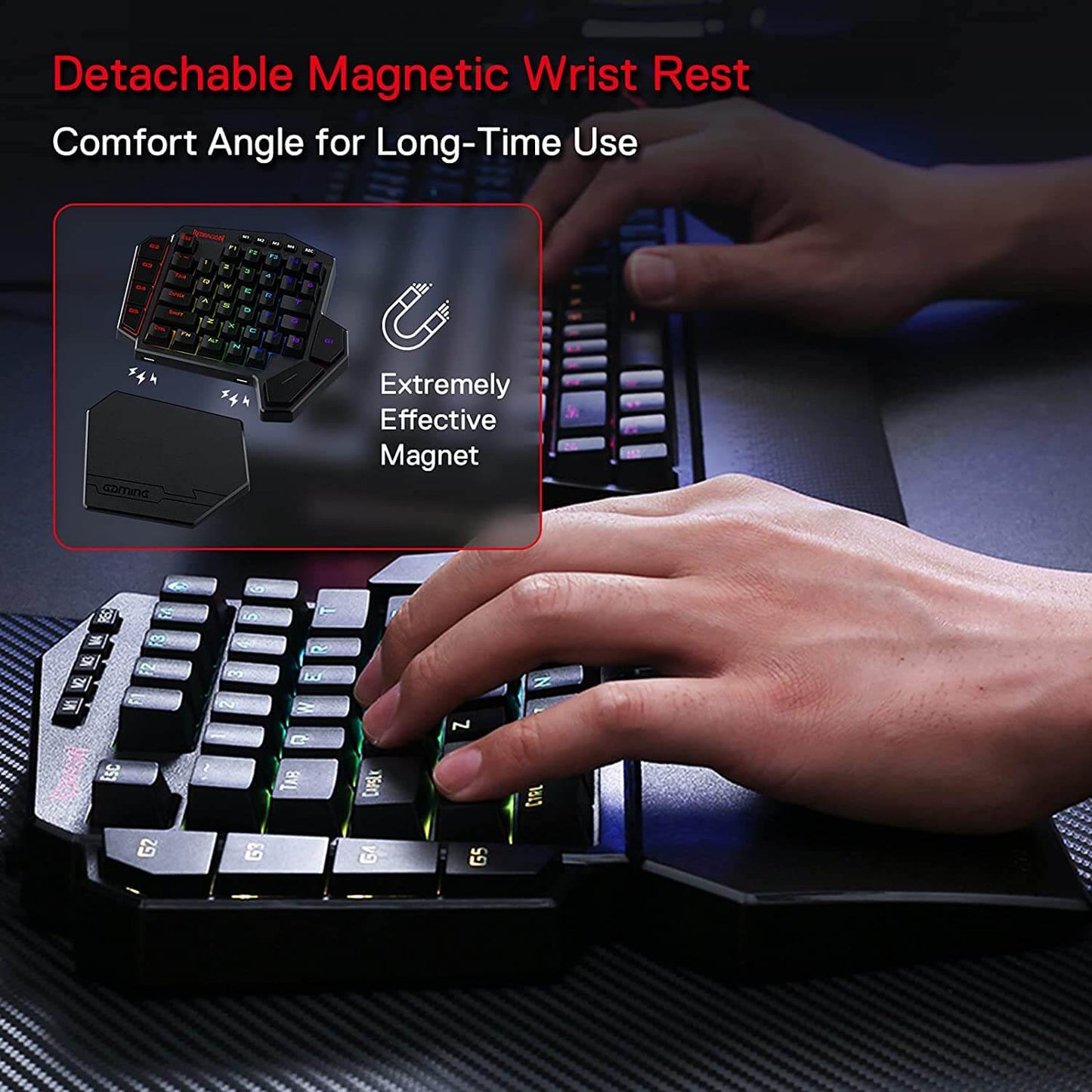 Redragon EU 42 Keys 2.4Ghz RGB 40% Gaming Keypad