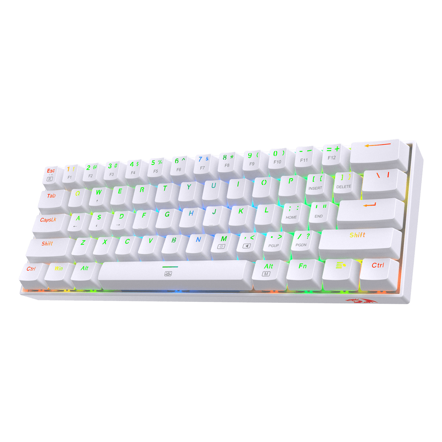 Redragon EU K630 Gaming Keyboard Red Switch White Colorsmall keyboard gaming | show