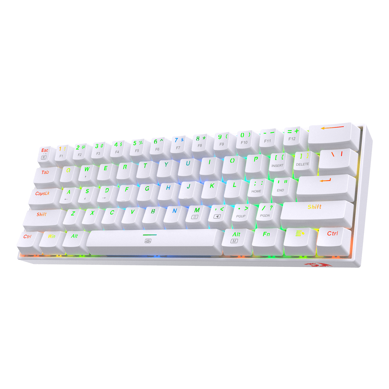 Redragon EU K630 Gaming Keyboard Red Switch White Colorsmall keyboard gaming | show