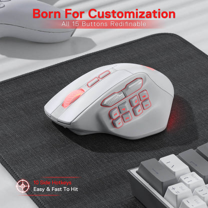 Redragon EU M811 PRO Wireless MMO Gaming Mouse