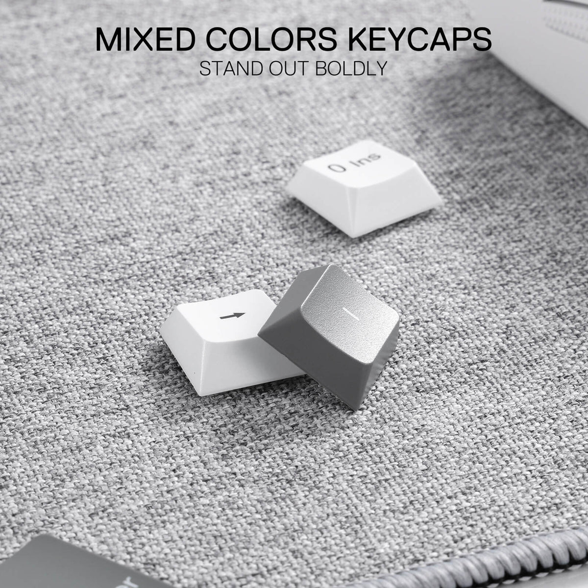 Redragon EU BK7114 96% Tri-modes Wireless Keyboard with Scissor Mechanism,  Grey and White Mixed-Color Keycaps are perfect for minimalism. 
