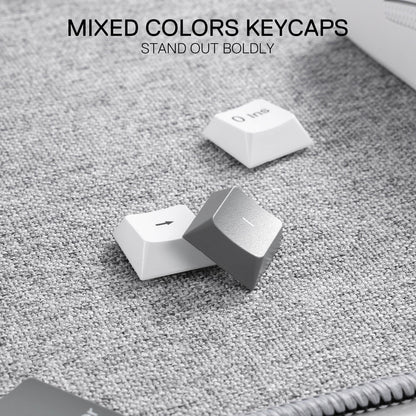 Redragon EU BK7114 96% Tri-modes Wireless Keyboard with Scissor Mechanism,  Grey and White Mixed-Color Keycaps are perfect for minimalism. 