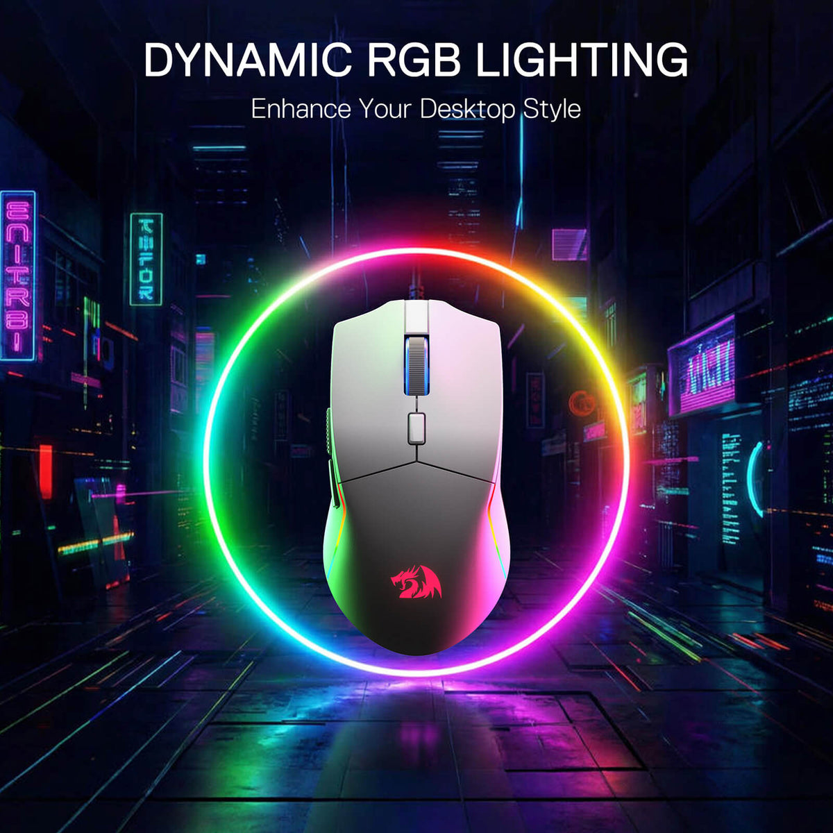 Redragon EU M730 PRO Wireless Lightweight RGB Gaming Mouse 10000 DPI
Cable-Free 0 Delay, Redefine Keybinding Macro, Vibing Backlight, Ergonomic Grip Body Comfort