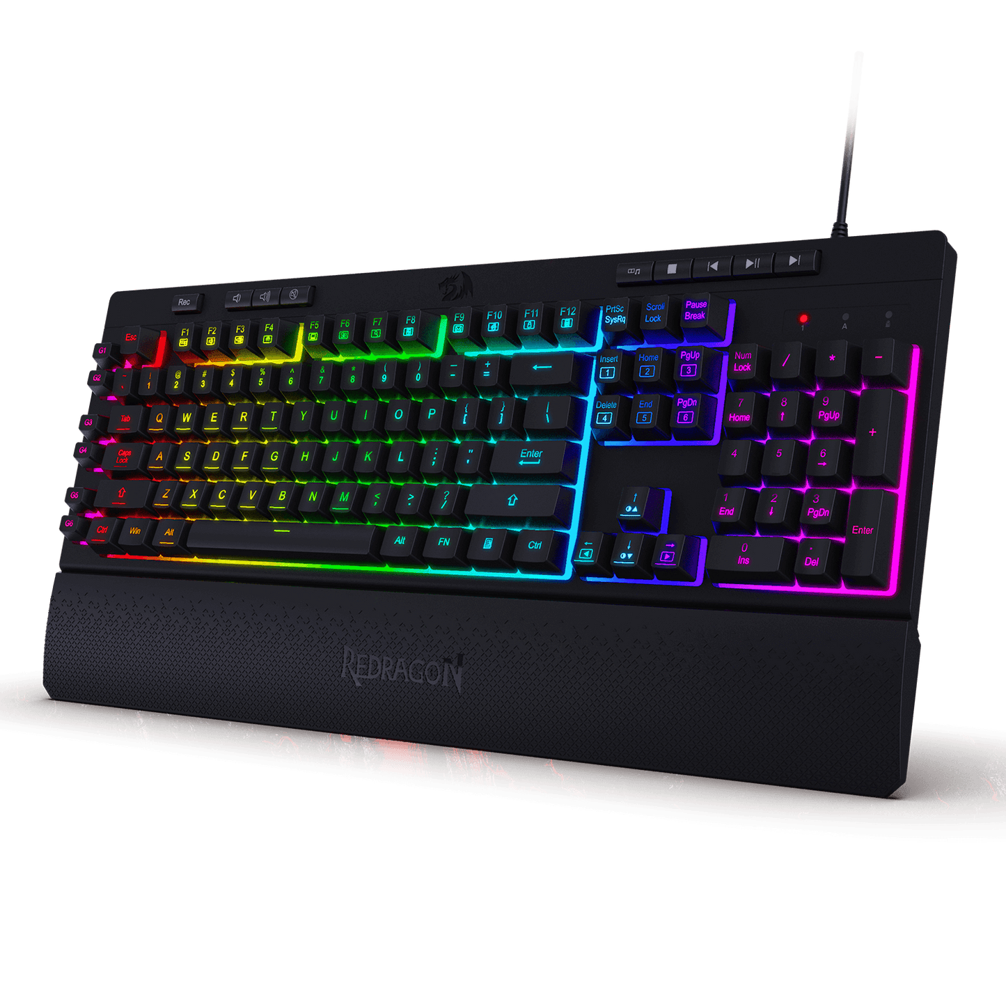 Redragon EU K512 Shiva RGB Backlit Membrane Gaming Keyboard