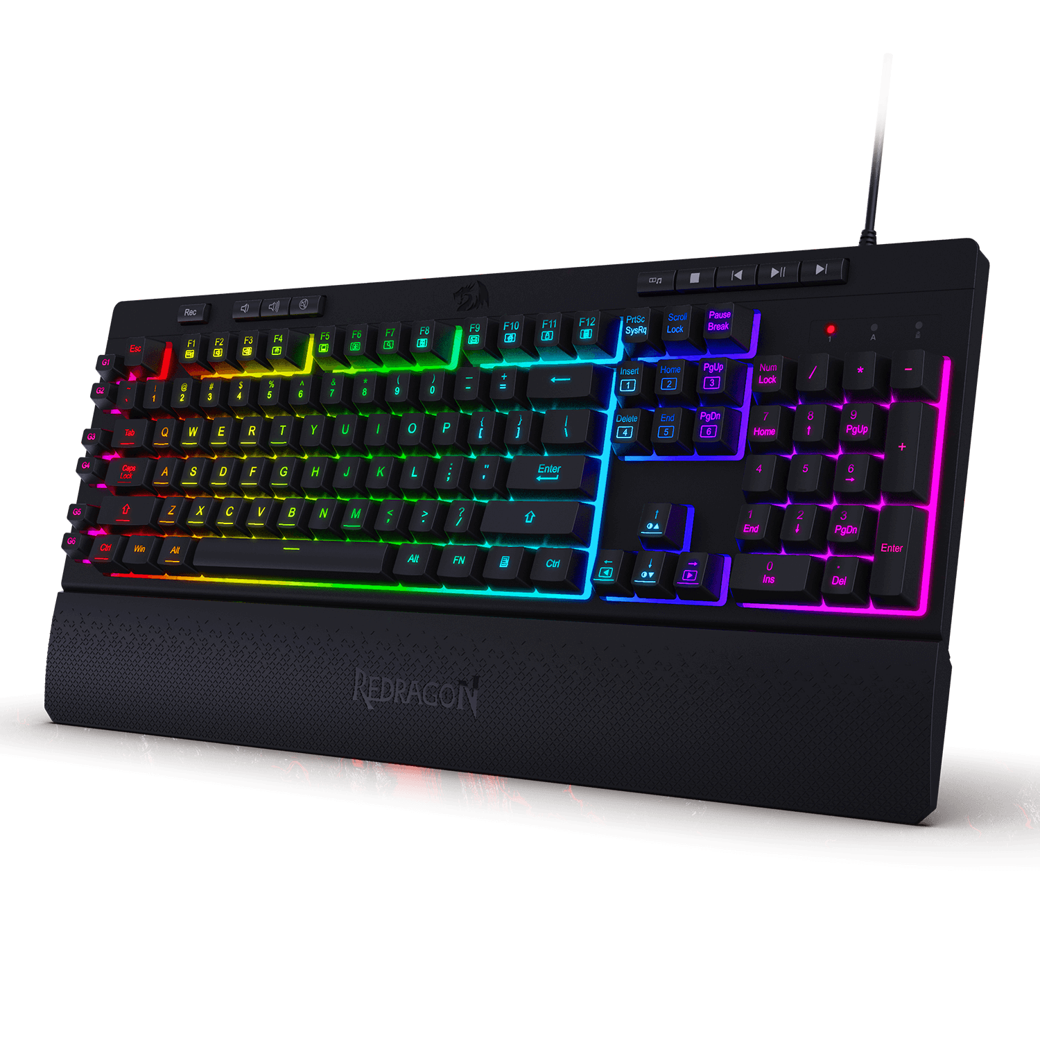 Redragon EU K512 Shiva RGB Backlit Membrane Gaming Keyboard