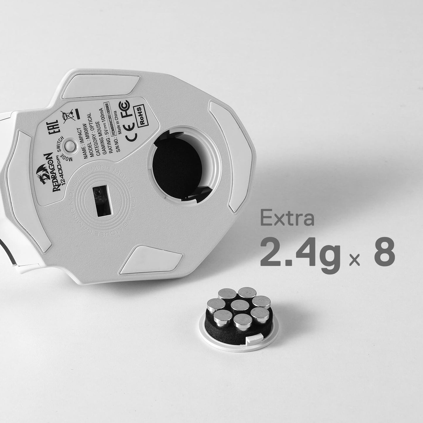 Redragon EU m908 mmo mouse white