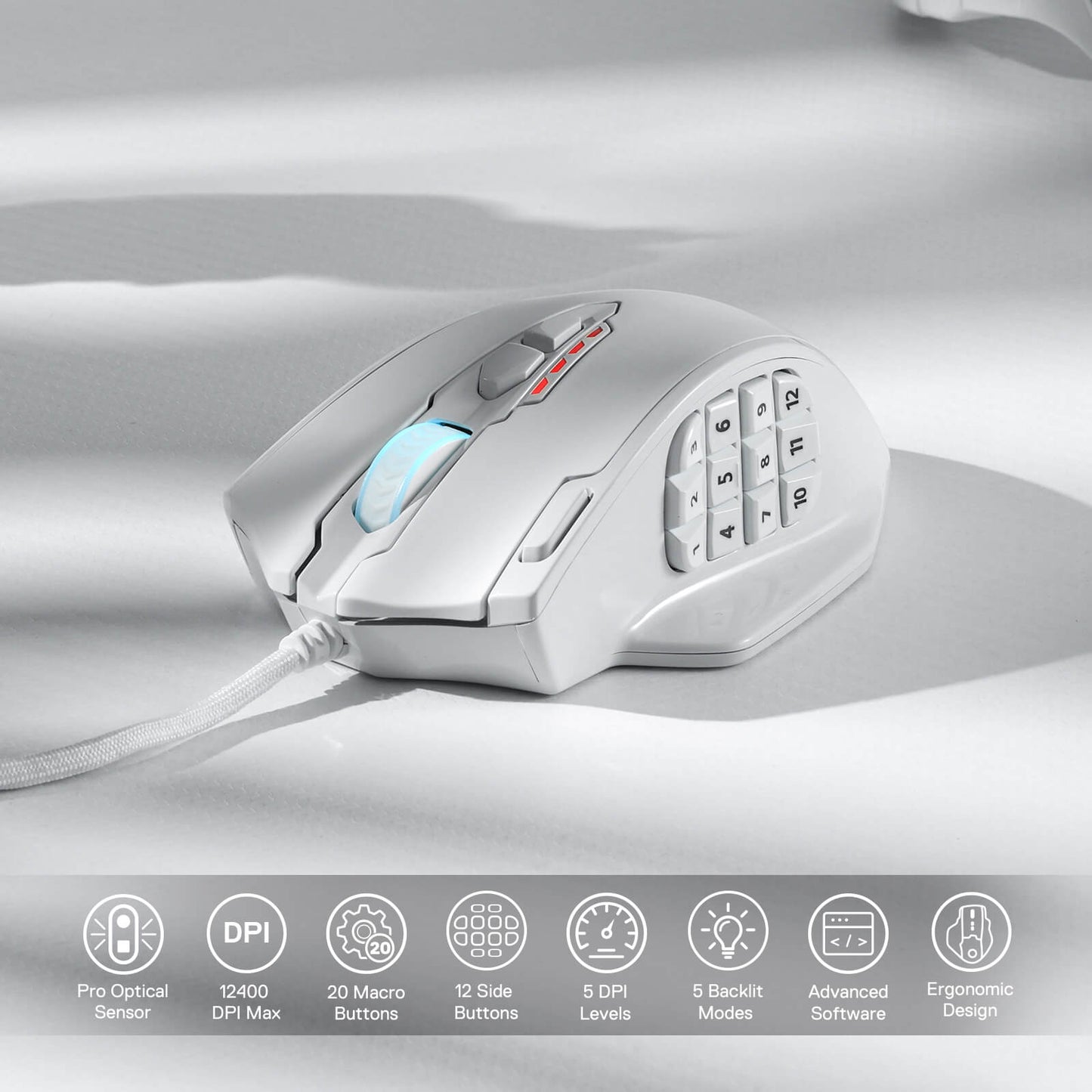 Redragon EU m908 white mouse