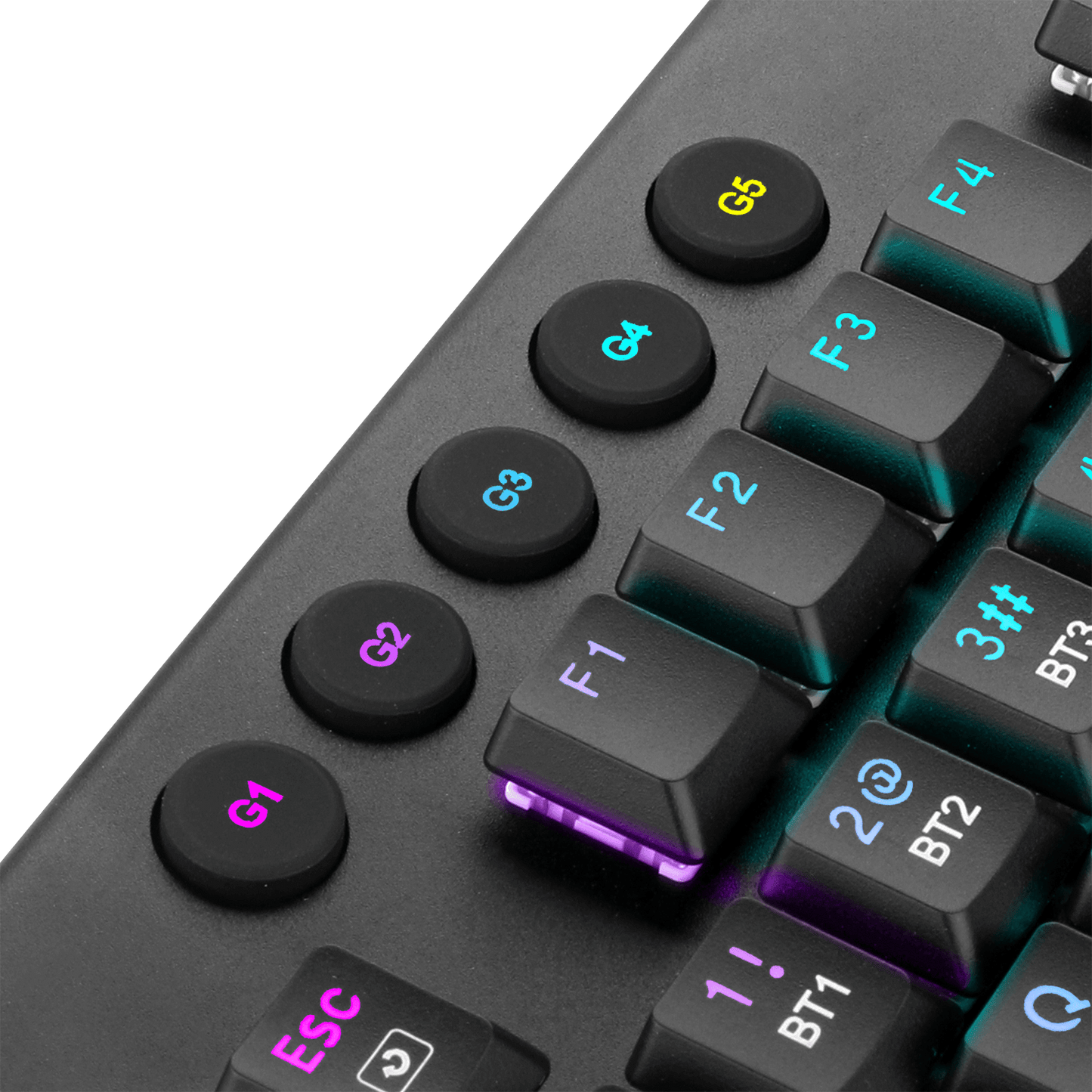 Redragon EU Wireless RGB Mechanical Keyboard, Bluetooth/2.4Ghz/Wired Tri-Mode Ultra-Thin Low Profile Gaming Keyboard