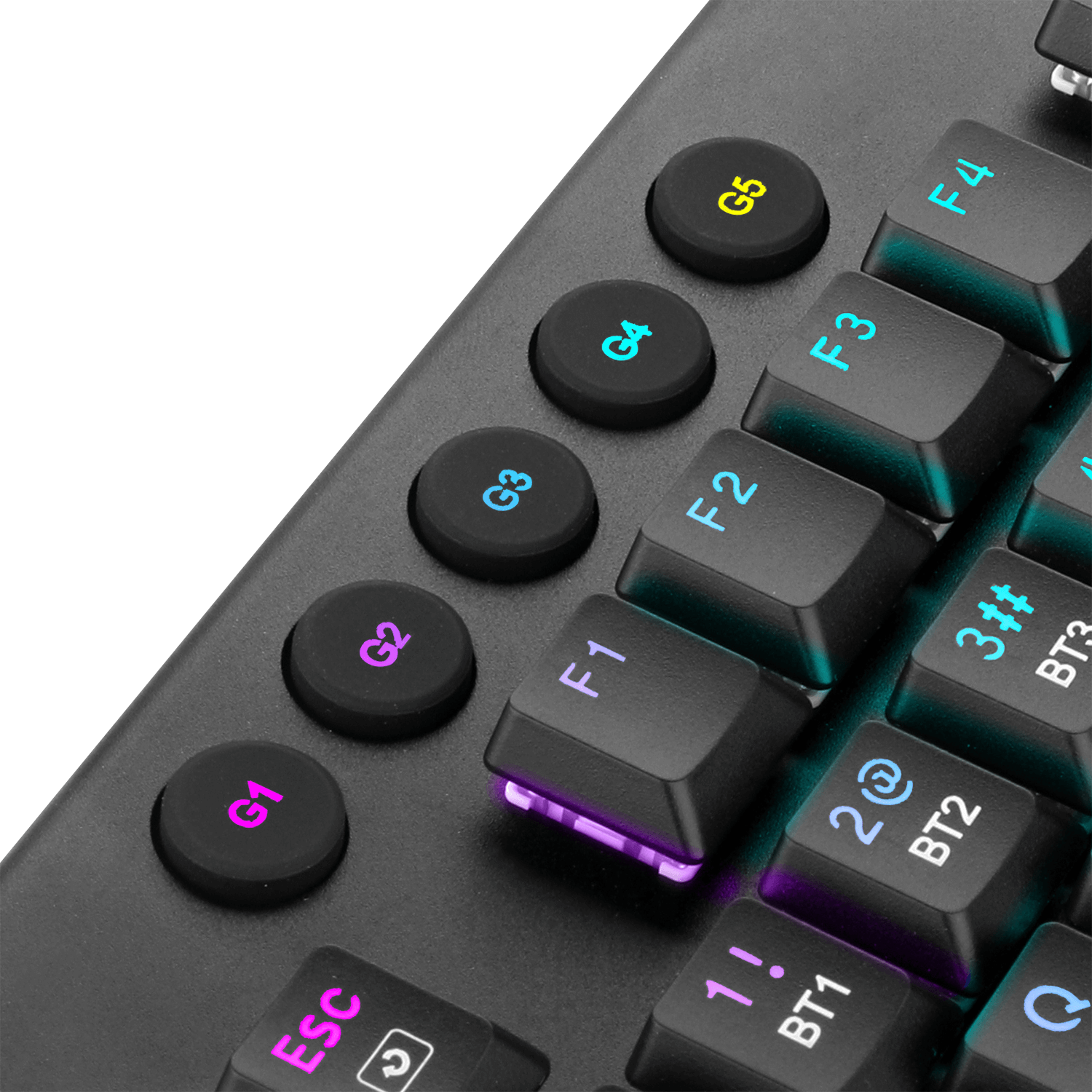 Redragon EU Wireless RGB Mechanical Keyboard, Bluetooth/2.4Ghz/Wired Tri-Mode Ultra-Thin Low Profile Gaming Keyboard